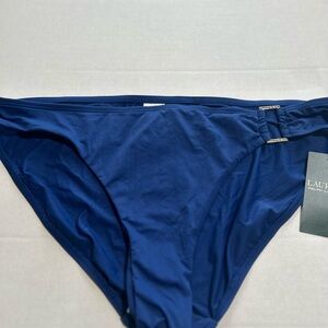 Lauren Ralph Lauren Blue Bikini Bottom Size 10